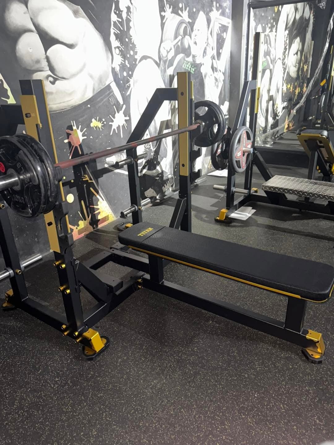 Titan Olympic bench & rack at GYM 25